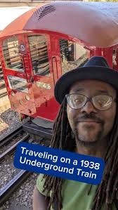 Vintage 1938 Underground Train., You may have spotted an old red  Underground train travelling