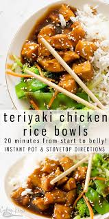 Teriyaki Chicken Bowl Is A Quick And Easy Meal Full Of Tender Chicken Crunchy Veggies Ri Teriyaki Recipe Instant Pot Dinner Recipes Teriyaki Chicken And Rice