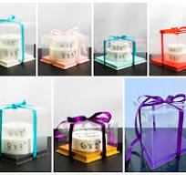 [SQUARE] Acetate Cake Box 17 inch Base (3XL)