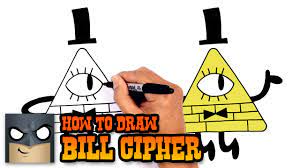 How to Draw Bill Cipher | Gravity Falls - YouTube