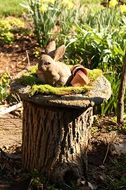 It S Spring Good Idea For A Tree Stump Tree Stump Planter Tree Stump Decor Tree Stump