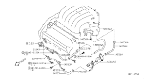 If the engine fails to start using a registered key (for example, when interference is caused by another registered key, an automated toll road device or automatic payment device on the key ring), restart the engine using the following. 2010 Nissan Maxima Water Hose Piping Nissan Parts Deal