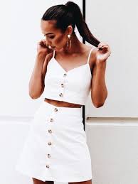 Two Piece Button Down Set Two Piece Dress Casual Fashion Fashion Outfits