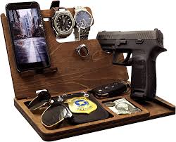 Men have a reputation as being hard to find gifts for, but that isn't necessarily the case. Amazon Com Legnovault Wooden Gun Docking Station Police Officer Gifts Bedside Holster Men Gift Ideas Mens Birthday Gift Gun Concealment Decor Wood Phone Docking Station Gifts For Gun Holder Pistol Rack Electronics