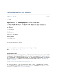 Improvement of monosymptomatic enuresis after adenotonsillectomy in  children with obstructive sleep apnea syndrome