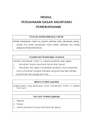 Doc Persamaan Dasar Akuntansi Pemerintahan Taufik Rahman Academia Edu