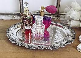 Amazing gallery of interior design and decorating ideas of nickel perfume tray in bedrooms, closets, bathrooms by elite interior designers. Reserved Silver Plated Vanity Tray French Farmhouse Perfume Etsy Vanity Tray Perfume Tray Shabby Chic Decor