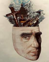 Martin Scorsese watercolor & colored pencil