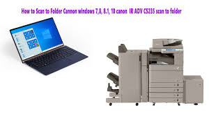 I have a canon iradv c5235, the image on paper: How To Scan To Folder Cannon Windows 7 8 8 1 10 Canon Ir Adv C5235 Scan To Folder Youtube