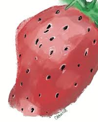 Before bed snack. I mean sketch. #strawberry #procreate #illustrate  #drawdaily