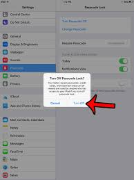 To turn off the password on your iphone, you'll need to open the passcode menu in your settings. How To Turn Off The Passcode On An Ipad In Ios 9 Solve Your Tech