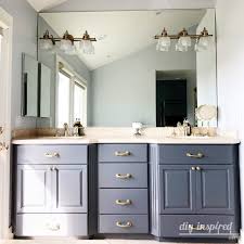 Purchasing unfinished bathroom cabinets is a good idea if you plan to be creative, work on your bathroom's decor, and display your own ideas. How To Paint A Bathroom Vanity Diy Inspired