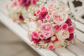 Shop roses and white bouquet at target.com Pink Red And White Roses On White Bench Hd Wallpaper Wallpaper Flare