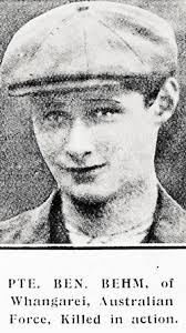 Private Benjamin Walter Joseph Behm (1896-1915)
