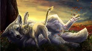 Download, share or upload your own one! Fantasy Wolf Wallpaper 1366x768 Wallpaper Teahub Io