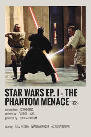Alternative Minimalist Movie Show Polaroid Poster The Phantom Menace Star Wars Movies Posters Movie Poster Wall Movie Posters Minimalist