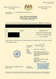 Maybe you would like to learn more about one of these? Free Sale Certification For Export Purpose Malaysia Negeri Sembilan Ns Nilai Oem Manufacturer Thoyyib Pharma Sdn Bhd
