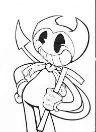 Coloring pages for kids drawing for children. Bendy And The Ink Machine Coloring Pages Free Printable Coloring Pages For Kids