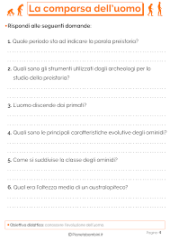 Cerco unità di apprendimento per autismo scuola dell. La Comparsa Dell Uomo Schede Didattiche Per La Scuola Primaria Pianetabambini It