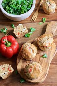 Cakes Poivron Feta Et Lardons Ig Bas Cake Poivrons Recettes Pour Le Diner Recettes De Cuisine