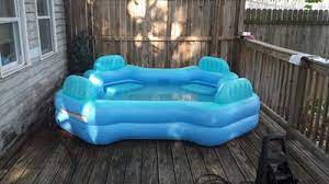 It can support up to 250 pounds, and many. Intex Inflatable Swim Center Family Lounge Pool 105 X 105 X 26 Walmart Com Walmart Com