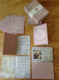 Passport Wedding Invitation Booklets With A Logo Of The Bride Amp Grooms Initials P Wedding Invitations Diy Wedding Invitations Passport Wedding Invitations