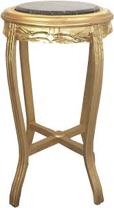 Visit your local at home store to purchase and find more affordable furniture. Casa Padrino Baroque Side Table With Marble Top Gold Black O 41 X H 69 Cm Round Hand Carved Antique Style Telephone Table Flower Table