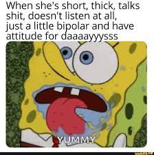 When She S Short Thick Talks Shit Doesn T Listen At All Just A Little Bipolar And Have Attitude For Daaaayyysss Relationship Memes Fun Facts Funny Relationship