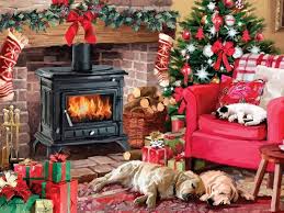 Maybe you would like to learn more about one of these? Cozy Christmas Fireplace Christmas Tree Decoration Armchair Dogs Hd Wallpaper Peakpx