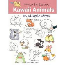 How to draw cute animals easy for beginners. How To Draw Kawaii Animals In Simple Steps By Yishan Li Paperback Target