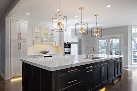 Furniture Look Island And Toe Kick Lighting Transitional Kitchen Other By Marvista Kitchen Bath