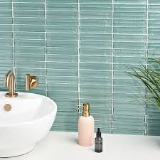 Hasn't come out with regular cleaning and scrubbing. Maya Stacked Ocean Polished Glass Mosaic Tilebar Com