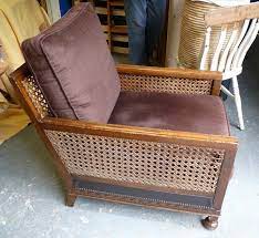 vintage 1930 s armchair wood rattan wood chair wood rattan wood arm chair