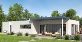 Moderner Bauhaus Bungalow Massiv Gebaut Von Ytong Bausatzhaus Haus Grundriss Bungalow Bungalow