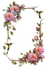 More images for flower borders to print » Simple Flower Page Border Novocom Top