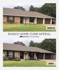 The best paint colours to update and coordinate with your brick fireplace. Remodelaholic Real Life Rooms Ranch Home Curb Appeal