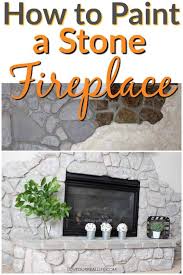 Lots of footage of steve wailing. How To Update A Stone Fireplace With Paint Love Our Real Life