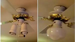 Twist the wires together lightly to connect them. How To Replace The Light Kit On A Ceiling Fan Youtube