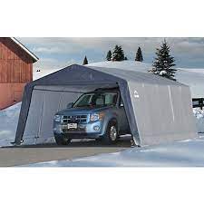 I ordered this replacement cover in september of 2018 and finally got it installed in december of 2018. Shelterlogic Garage In A Box 12 Ft X 20 Ft X 8 Ft Peak Style Instant Garage Gray At Tractor Supply Co
