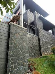 Keramik Batu Alam Untuk Tiang Teras Teras Rumah Minimalis Rumah