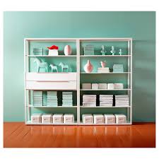 Open shelves invite visitors to feel at home and help themselves to whatever they need. Fjalkinge White Shelving Unit 118x193 Cm Ikea