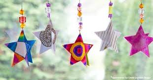 Use rubber stamps to decorate and customize the star. 3d Paper Star Ornaments Learn How To Make This Great Christmas Craft