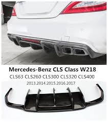 Carbon Fiber Rear Lip Spoiler For Mercedes Benz Cls Class W218 Cls63 Cls260 300 Cls400 2013 2017 Car Bumper Diffus Mercedes Benz Cls Mercedes Benz Carbon Fiber