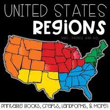 United States Regions Fun Activities For Teaching About U S Regions United States Regions Northeast Region Activities United States Geography