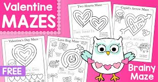 They are simple and easy and kids absolutely love them! Valentine Archives Brainy Maze