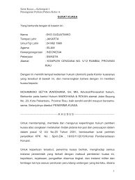 Untuk mewakili pemberi kuasa sepenuhnya sebagai penggugat dalam perkara perdata ganti rugi melawan pt. Surat Kuasa Pidana Kempid Fh Unpad