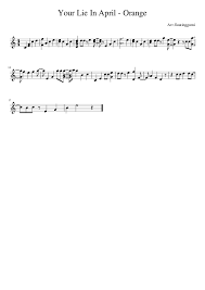 Buy fully licensed online digital, transposable, printable sheet music shop the #1 selection of legal digital, printable sheet music from our catalog of over 160,000 songs for a variety of instruments and levels of skill! Your Lie In April Orange Kalimba Sheet Music Kalimba