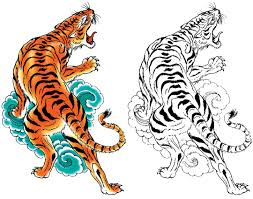 Traditional japanese tattoos are one of the most favorite types of tattoos today. Traditional Tiger Tattoo Outline Novocom Top