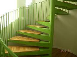Wide Spiral Staircase In A Fun Color Spiral Staircase Fun Colors Staircase