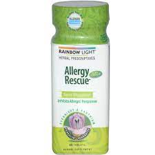 Rainbow Light Allergy Rescue 60 Tablets Discontinued Item Rainbow Light Allergies Natural Allergy Relief